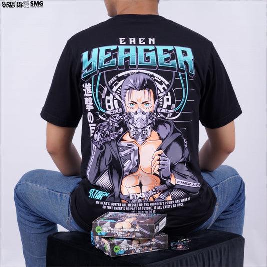 Eren Yeager Cyberpunk Version T-Shirt